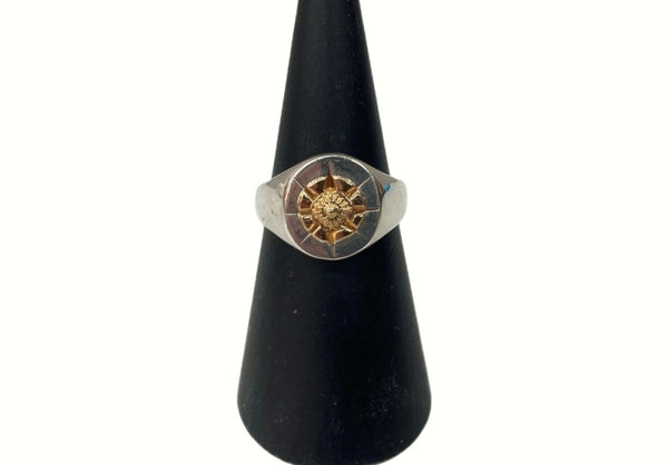 アリゾナフリーダム ARIZONA FREEDOM R-79a Ring 太陽神 太陽アーク 印台 K18 リング 指輪 SILVER 金 銀 メンズジュエリー・アクセサリー 指輪・リング ワンポイント シルバー 104A-20