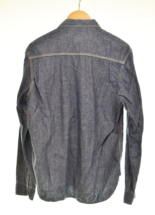 テンダーロイン TENDERLOIN CHAMBRAY シャンブレー  シャツ  長袖シャツ ブルー Sサイズ 103MT-3485