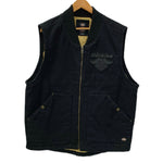 ディッキーズ Dickies ハーレーダビッドソン HARLEY DAVIDSON コラボ キルティングキャンバスベスト  96575-25VM ベスト ブラック Lサイズ 201MT-4670
