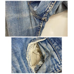 【曜日割引対象外】 ラングラー Wrangler 60's 12MWZ Slim Tapered Denim Pants USA製 デニム ブルー 32×34サイズ 201MB-1040 VB