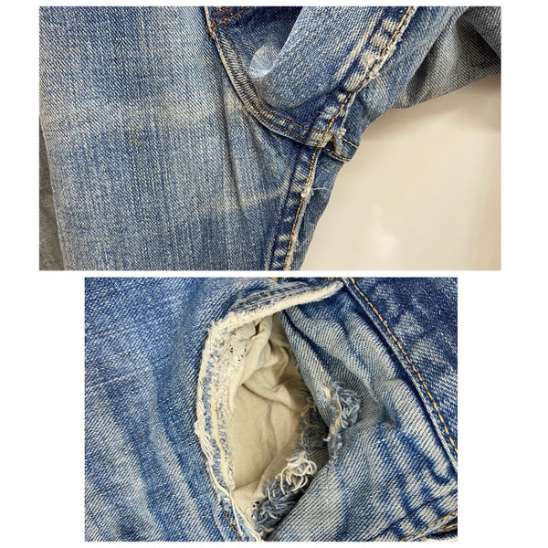 【曜日割引対象外】 ラングラー Wrangler 60's 12MWZ Slim Tapered Denim Pants USA製 デニム ブルー 32×34サイズ 201MB-1040 VB