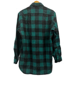 ペンドルトン PENDLETON 70's 70年代 ボードシャツ ネルシャツ ブロックチェック バッファローチェック ウールシャツ  VINTAGE ヴィンテージ 長袖シャツ グリーン Mサイズ 101MT-4976