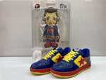 アベイシングエイプ A BATHING APE × DC COMICS コミックス BAPESTA SUPERMAN ベイプスタ スーパーマン MARVEL ローカット シューズ 黄 青  FS-001 メンズ靴 スニーカー ブルー 26.5cm 104S-997