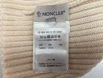 モンクレール MONCLER KNIT CAP ニット帽 ビーニー ファー付 キッズ ベビー 白 C2-954-00316-05-04S01 帽子 レディース帽子 ニット帽 ロゴ ホワイト Sサイズ 104H-24