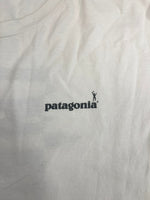 パタゴニア PATAGONIA 90s～ Vintage ヴィンテージ Beneficial T's USA製 グラフィック バックプリント ロングスリーブ 長袖カットソー 白 XL ロンT ホワイト LLサイズ 101MT-4780