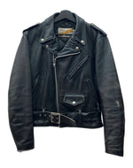 ショット SCHOTT Perfecto LEATHER JACKET レザー ジャケット ダブル ライダース バイカー アウトドア USA製 アウター 黒 サイズ 38 ジャケット 無地 ブラック 104MT-1696