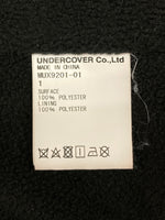 アンダーカバー UNDERCOVER COACH JACKET コーチ ジャケット バックロゴ アウター ブルゾン スナップボタン 裏フリース 黒 MUX9201-01 サイズ 1 ジャケット ロゴ ブラック 104MT-984