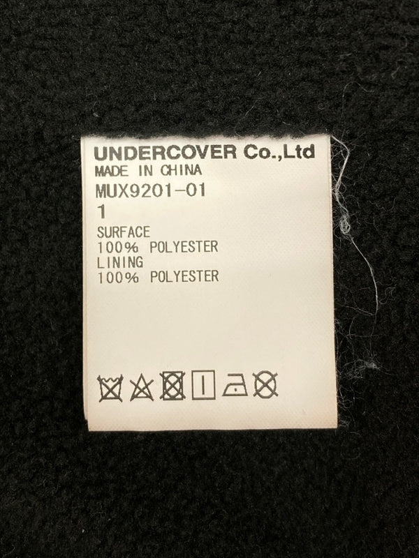 アンダーカバー UNDERCOVER COACH JACKET コーチ ジャケット バックロゴ アウター ブルゾン スナップボタン 裏フリース 黒 MUX9201-01 サイズ 1 ジャケット ロゴ ブラック 104MT-984