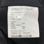 ソウシオオツキ SOSHIOTSUKI S22SS08JKT-W ジャケット ブラック 46サイズ 201MT-4117