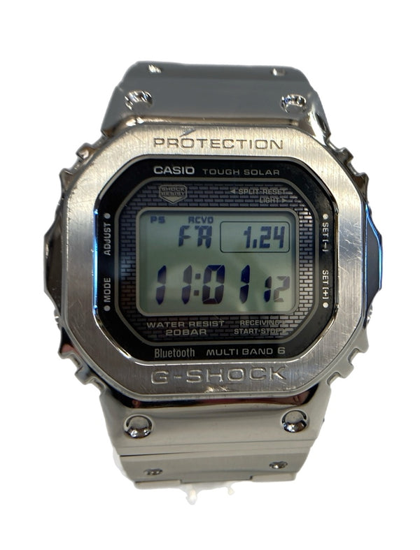 ジーショック G-SHOCK カシオ CASIO 電波ソーラーウォッチ Bluetooth対応 フルメタル オールシルバー GMW-B5000ED-１JF メンズ腕時計シルバー 101watch-74