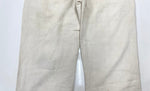 ヴィンテージ vintage 20s 30s ボージョンパンツ ヘリンボーン リネン 針シンチ フランス軍 フレンチ ユーロ French Army Linen HBT Bourgeron 生成り 無地 スラックス ホワイト 104MB-298
