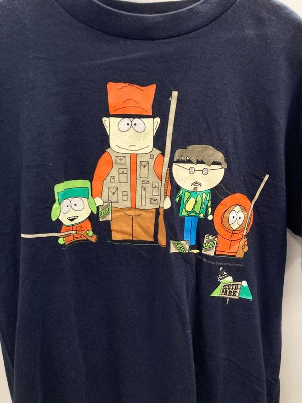 US US古着 90s 1998 Vintage ヴィンテージ South Park サウスパーク キャラT  Tシャツ ネイビー Lサイズ 101MT-2678