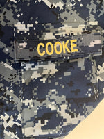 ミリタリー military PARKA WORKING US.NAVY デジカモ カモフラ 迷彩 ゴアテックスパーカー GORE-TEXパーカー  Large-Regular ジャケット ネイビー 101MT-4983