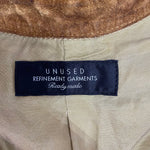 アンユーズド UNUSED カウレザーウエスタンシャツ 長袖シャツ ブラウン 3サイズ 201MT-4416