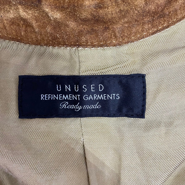 アンユーズド UNUSED カウレザーウエスタンシャツ 長袖シャツ ブラウン 3サイズ 201MT-4416