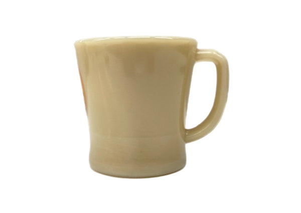 ファイアーキング Fire-King NUTRICIA Cecemel Mug ニュートリシア セセメル マグ 無刻印 フラットボトム Dハンドル USA製 耐熱 マグカップ 黄 その他 ロゴ イエロー 104Z-26