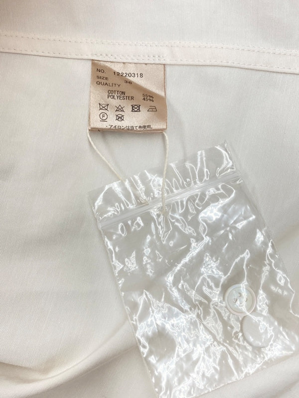 トゥデイフル TODAYFUL ウエストタック シャツ ドレス Waisttuck Shirts Dress ハイウエスト フロントボタン コットン COTTON 綿  IVORY アイボリー 12220318 ワンピース 無地 ベージュ SIZE36 104LT-157