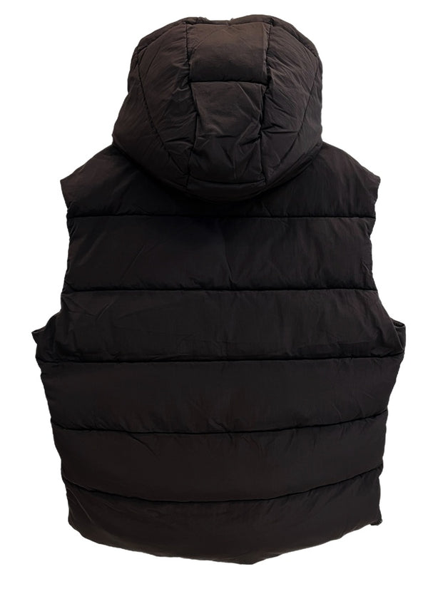 ディーゼル DIESEL 2WAY Puffer vest ベスト 中綿 フード取り外し可 ベスト ブラック Lサイズ 101MT-4545