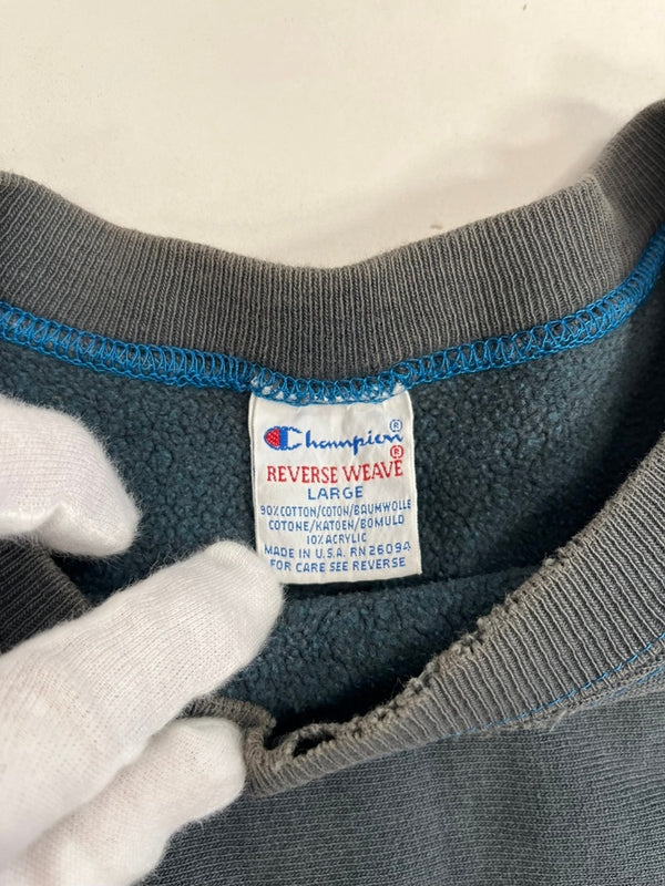 チャンピオン Champion 90s 90's 90年代 Reverse Weave リヴァースウィーブ 刺繍タグ 無地 ブランク VINTAGE ヴィンテージ 緑 L スウェット グリーン 101MT-5099