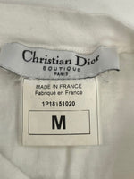 クリスチャンディオール Christian Dior BOUTIQUE ノースリーブ カットソー フランス製 コットン ホワイト 1P18151020 ノースリーブ ホワイト Mサイズ 101LT-134