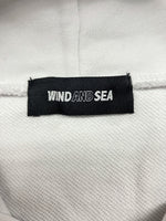 ウィンダンシー WIND AND SEA SEA RHINE STONE HOODIE シー ライン ストーン フーディ パーカー プルオーバー 白 WDS-O-SIG-24-Q1-CS-02 パーカ ロゴ ホワイト Lサイズ 104MT-579