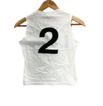 クリスチャンディオール Christian Dior BOUTIQUE ノースリーブ カットソー フランス製 コットン ホワイト 1P18151020 ノースリーブ ホワイト Mサイズ 101LT-134