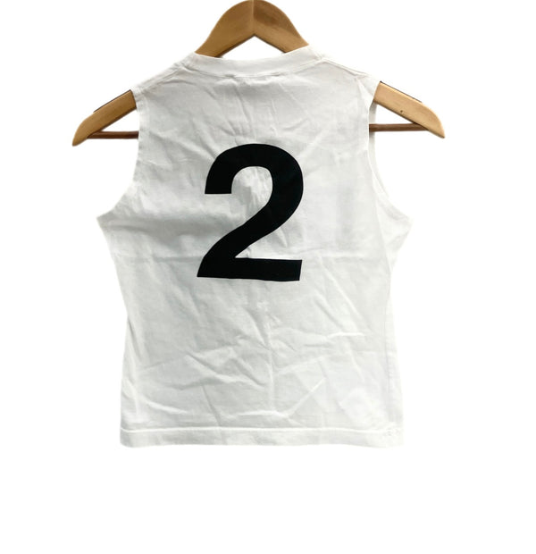 クリスチャンディオール Christian Dior BOUTIQUE ノースリーブ カットソー フランス製 コットン ホワイト 1P18151020 ノースリーブ ホワイト Mサイズ 101LT-134