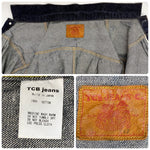 【曜日割引対象外】 ティーシービージーンズ TCB JEANS 30’s 復刻 Denim Jacket 1st ジャケット ブルー 42サイズ 201MT-4424 VB