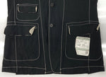 メゾンミハラヤスヒロ Maison MIHARA YASUHIRO 20-21AW TAILORED JACKET テーラード ジャケット MMY ブレザー ホワイトステッチ 黒 A05JK052 サイズ 48 ジャケット ロゴ ブラック 104MT-2120