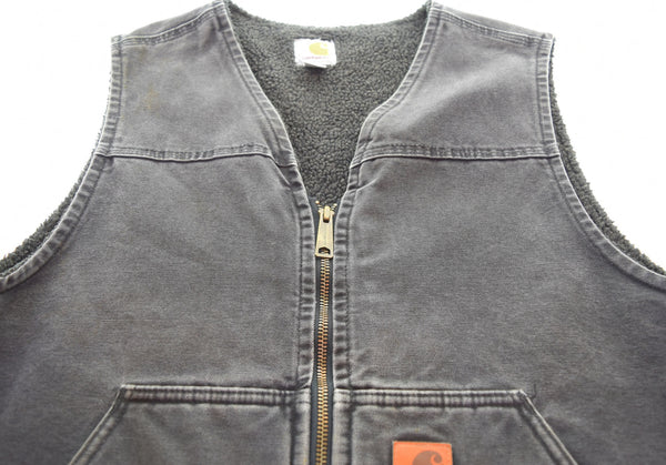 カーハート Carhartt メキシコ製 ダックベスト 黒 ベスト ブラック Lサイズ 103MT-2371