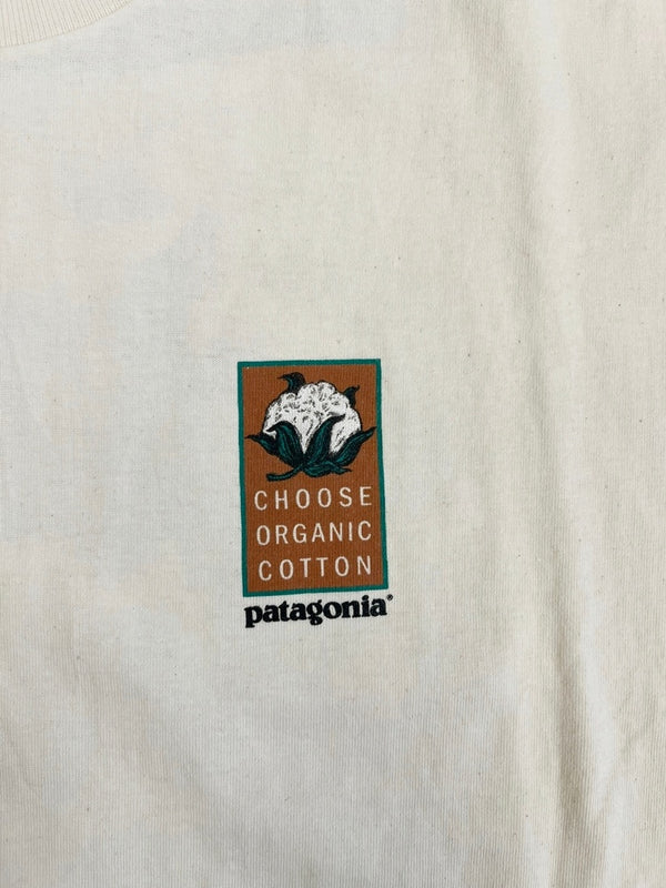 パタゴニア PATAGONIA 90s Vintage USA製 ヴィンテージ FARMER Tee プリントTシャツ 生成り ナチュラル XL Tシャツ ホワイト LLサイズ 101MT-4707