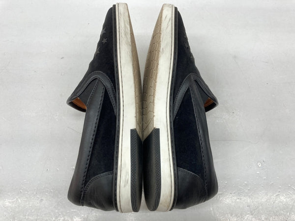 ジミーチュウ JIMMY CHOO GROVE GLITTER STARS ラメ スター 星 スタッズ スニーカー SNEAKERS SLIP-ONS イタリア製 BLACK 黒 レディース靴 スリッポン ブラック SIZE40 104S-822