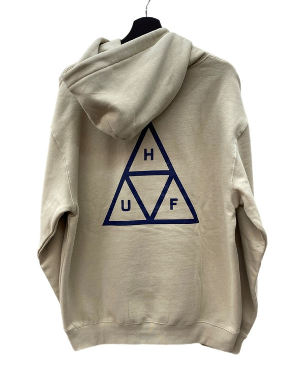 ハフ HUF SET TT HOODIE トリプルトライアングル ロゴ フーディ パーカー 薄茶 PF00572 パーカ ロゴ ベージュ Lサイズ 104MT-2315