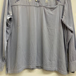 【曜日割引対象外】 ヴィンテージ vintage 50's WESTWARD-HO 刺繍 オープンカラーシャツ 長袖シャツ ブルー Mサイズ 201MT-4885 VB