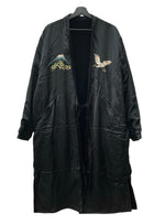 ゴールド GOLD ARKnets 港商 東洋 TOYO スカコート スカジャン スーベニア ガウン ベロア 別珍 リバーシブル 黒 コート 刺繍 ブラック Lサイズ 104MT-1584