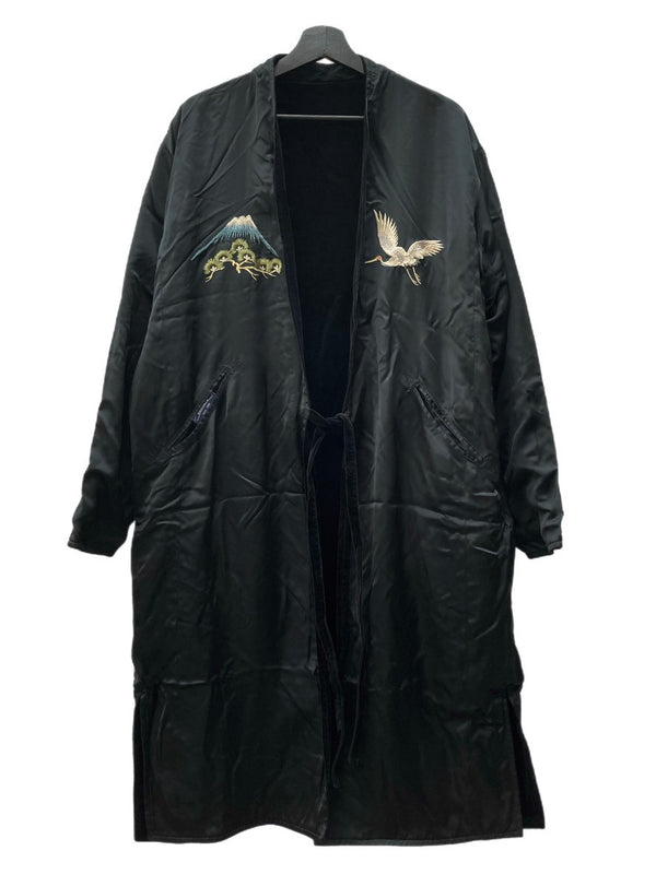 ゴールド GOLD ARKnets 港商 東洋 TOYO スカコート スカジャン スーベニア ガウン ベロア 別珍 リバーシブル 黒 コート 刺繍 ブラック Lサイズ 104MT-1584