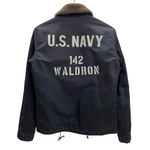 【曜日割引対象外】 アヴィレックス AVIREX N-1 DECK JACKET ステンシル ジャケット ネイビー Mサイズ 201MT-4517 VB