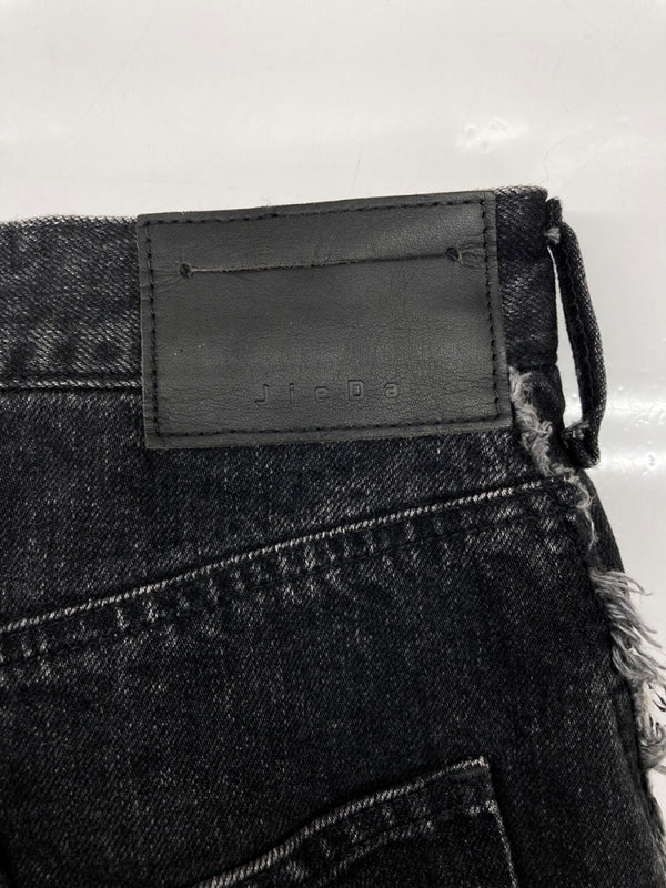 ジエダ Jieda SWITCHING CARGO DENIM PANTS カーゴ デニム パンツ ジップフライ ワイド ジーンズ ブラックデニム 黒 無地 Jie-23W-PT05 デニム ブラック サイズ2 104MB-398