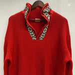 【曜日割引対象外】 グルービンハイ The GROOVIN HIGH ニット セーター レッド 2XLサイズ 201MT-4644 VB