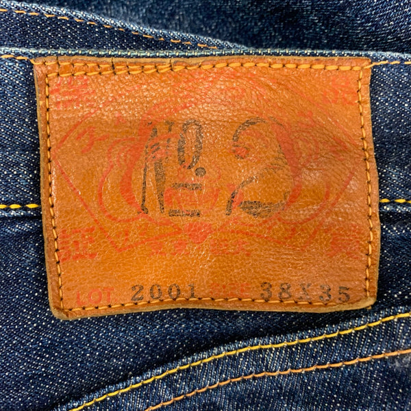 エヴィス EVISU デニム ブルー 38X35サイズ 201MB-1024