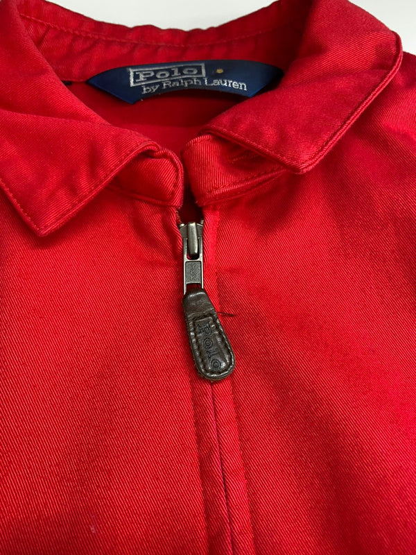 ラルフローレン POLO RALPH LAUREN 80s タイ製 コットンジャケット ブルゾン スイングトップ  ジャケット レッド Sサイズ