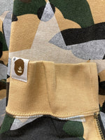 ア ベイシング エイプ A BATHING APE BAPE スター 猿カモ カモフラ 迷彩 フルジップ パーカー パーカ ベージュ Mサイズ 101MT-3048