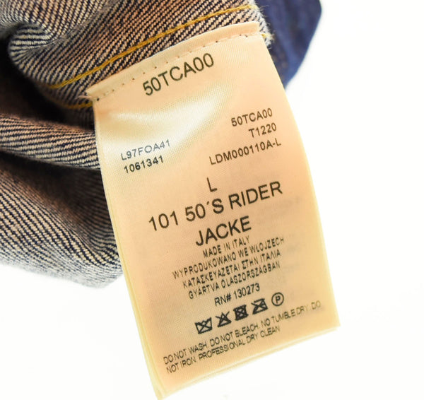 リー Lee 101-J 50's RHT 50's RIDER JACKET 50TCA00 ジャケット ブルー Lサイズ 103MT-1475