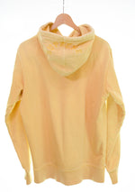 シュプリーム SUPREME 17SS Overdyed Hooded Sweatshirt オーバーダイ スウェットプルオーバーパーカー  パーカ イエロー Mサイズ 103MT-3338