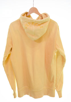 シュプリーム SUPREME 17SS Overdyed Hooded Sweatshirt オーバーダイ スウェットプルオーバーパーカー  パーカ イエロー Mサイズ 103MT-3338