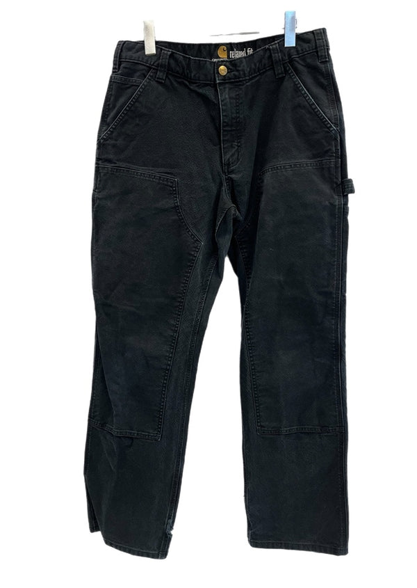 カーハート Carhartt ダブルニー ペインターパンツ ワークパンツ 黒 103334 BLK カーゴパンツ ブラック 34×32 101MB-722