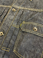 クーティープロダクションズ COOTIE PRODUCTIONS 2ndタイプデニムジャケット 濃紺 赤耳 リジット ジャケット ブルー Lサイズ 101MT-4893