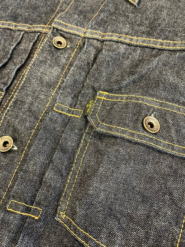 クーティープロダクションズ COOTIE PRODUCTIONS 2ndタイプデニムジャケット 濃紺 赤耳 リジット ジャケット ブルー Lサイズ 101MT-4893