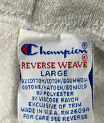 チャンピオン Champion 90s～ ヴィンテージ vintage 刺繍タグ リバースウィーブ REVERSE WEAVE US古着 USA製 刺繍ロゴパーカー フーディ パーカ グレー Lサイズ 101MT-3437