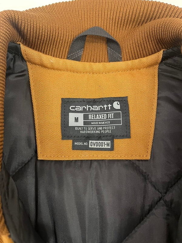 カーハート Carhartt CARHARTT DUCK VEST ARCTIC QUILT LINED ダックベスト 茶 V01-BRN ベスト ベージュ Mサイズ 101MT-5125